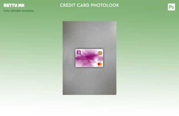 Модерен стил Ирска AIB банка мастеркард photolook преден шаблон